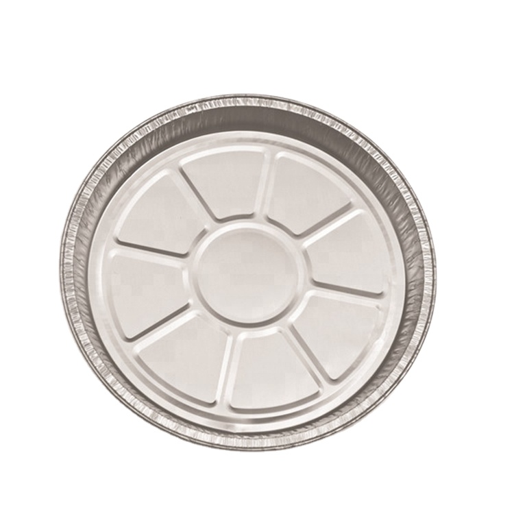 Одноразовые 9 дюймов Круглая Алюминиевая пищевая фольга контейнер