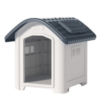 Vente en gros de chenil pour chien en plastique imperméable pour grands chiens, à utiliser en extérieur