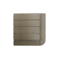 Carreaux de sol à emboîtement en plastique d'approvisionnement d'usine platelage composite en bois bricolage carreaux d'emboîtement terrasse WPC carreaux de terrasse