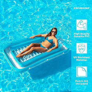 Bateau flottant gonflable pour piscine pour adultes et enfants pour bronzer, radeau <span class=keywords><strong>de</strong></span> piscine avec oreillers gonflables - Product Image 2