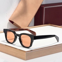 JMM JULIEN 47-25-146 Lunettes de soleil de haute qualité pour hommes et femmes, lunettes de soleil de créateur, style punk classique, luxe, acétate, UV400, avec boîte