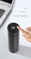 Termo Inteligente con Pantalla de Temperatura de 17 oz, Botella de Agua Aislada de Acero Inoxidable 304, Pantalla Táctil, Logotipo Personalizado, Taza de Viaje