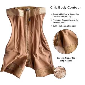 <span class=keywords><strong>Fajas</strong></span> colombiennes pour femme, haute compression, rehausseur de fesses, avec armatures en acier, contrôle du ventre, post-chirurgie BBL, Stage 2 - Product Image 3