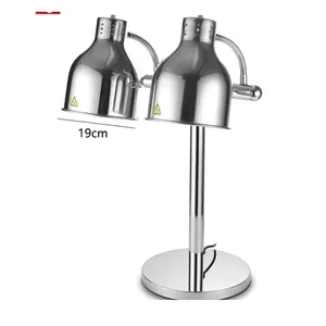 Commercial Kitchen Food Warmer Lamp Electric Silver Buffet Food Heat Lamps For Restaurant Hotel