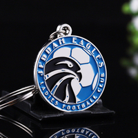 Porte-clés Rond en Métal Personnalisé Prix Usine pour Taekwondo Sports Football, Logo Émail Souple, Porte-clés Code QR