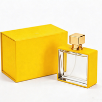 Flacon de parfum de luxe avec atomiseur, flacon de parfum en verre avec bouchon doré carré 30 ml, vente en gros, personnalisation de flacons de parfum en verre