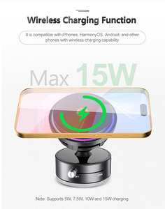Chargeur sans fil W18 15W, support magnétique rotatif à 360 degrés pour téléphone, ventilateur de refroidissement RGB, refroidisseur de téléphone à semi-conducteurs - Product Image 6