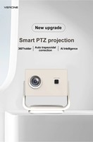 Veacine T6PLUS proyektor LED Mini portabel, produk cerdas Beamer 1080P mendukung Home Theater 230 ANSI Lumens 8G WiFi6 fokus