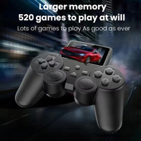 Console de Jeu Portable S10 Manette Gamepad Écran 2,4 Pouces Intégrant 520 Jeux Rétro Lecteur de Jeu Portable Sortie AV