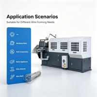 Machine de formage de fil CNC 3D à 8 axes industrielle, machine de redressement et de pliage de fil à commande servo