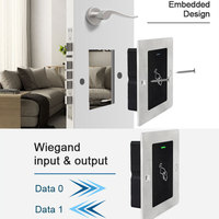 Pembaca Rfid Kontrol Akses Pintu Rfid Dipasang Di Dinding Tanpa Kunci Kunci Pintu RFID 125KHZ/13.56Mhz Pembaca Kartu