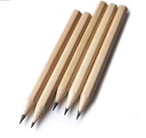 Crayons de golf hexagonaux miniatures en bois naturel non peint HB de 3,5 pouces pour l'école et le croquis - Product Image 2