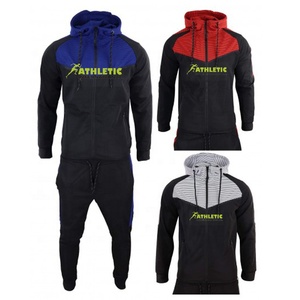 Chándal de algodón rojo para hombre, traje de manga larga con tu logotipo personalizado - Product Image 4