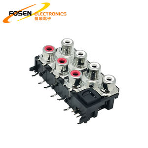 Original 7 trous 3 broches puce Ic Rca femelle prise Audio stéréo Av connecteur de prise d'entrée Audio prise optique <span class=keywords><strong>Toslink</strong></span> avec prises RCA - Product Image 5