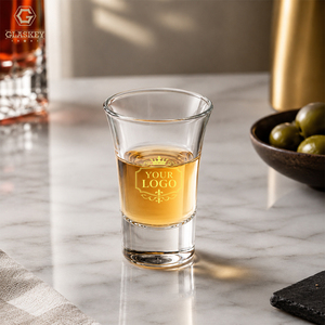 Verres à shot transparents à base épaisse de 65 ml (2 oz) directement de l'usine – Personnalisables pour Tequila, <span class=keywords><strong>Vodka</strong></span>, Espresso – Cadeau promotionnel pour la promotion de marques d'alcool - Product Image 3