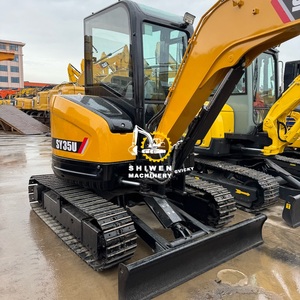 รถขุดขนาดเล็ก SY35 รุ่นปี 2022 ได้รับการรับรองมาตรฐาน EPA/CE มือสอง ราคาถูก น้ำหนัก 3.5 ตัน เครื่องยนต์ยันมาร์ พร้อมปั๊มหลัก - Product Image 3