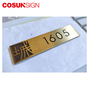 Signo de la puerta para <span class=keywords><strong>el</strong></span> número de la habitación de <span class=keywords><strong>Hotel</strong></span> de Metal signo - Product Image 6