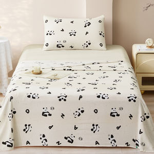 <span class=keywords><strong>Panda</strong></span> Printed Polyester Bettlaken Set Komfortable Haus bettwäsche mit Tier muster Mainstay Bettlaken - Product Image 1