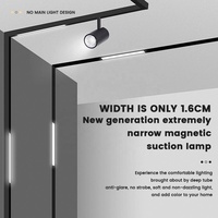 6W 12W 3000K 4000K 6500K Led Boîtier En Aluminium Magnétique Piste Lumière Pliante Grille Lumière