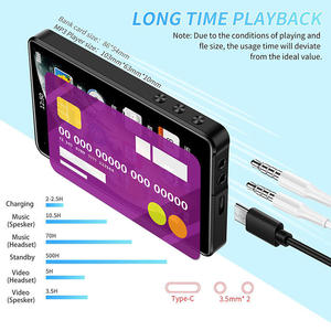 4 Inch MP3 MP4 <b>Player</b> IPS Touch Screen Lossless Sound Music <b>Player</b> with Built in <b>Speaker</b> TF Card Expansion E book Function - Product Image 2