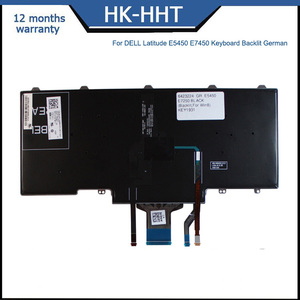 คีย์บอร์ดภาษาเยอรมัน HK-HHT สำหรับ <span class=keywords><strong>Dell</strong></span> <span class=keywords><strong>Latitude</strong></span> E5450 E5470 E7450 E7470 5450 7480 <span class=keywords><strong>7490</strong></span> คีย์บอร์ดแบบมีไฟพื้นหลัง - Product Image 6