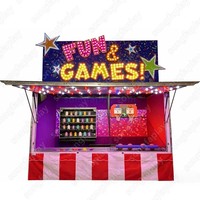 Remorque de jeux de fête foraine mobile à louer pour événements et festivals, aire de jeux extérieure
