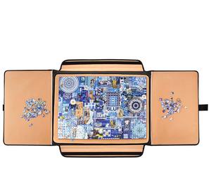 Custom 1500 Pieces Portable Jigsaw <strong>Puzzle</strong> Board Caddy with <strong>Sorting</strong> <strong>Trays</strong> - Product Image 1