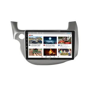 Pemutar Dvd Mobil Android Layar Sentuh IPS 10.1 Inci, Pemutar Dvd Mobil Android untuk Honda Fit Jazz 2007-2013, Multimedia, Navigasi Gps, Radio Stereo