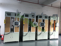 Mesin Las Titik Baterai Otomatis Penuh untuk Paket Baterai Sel Lithium Silinder 18650 21700 Sistem Konveyor Ganda