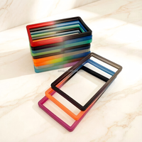 Étuis de protection antichoc en TPU à paillettes multicolores pour cartes de crédit avec blocage RFID, sans support multifonctionnel