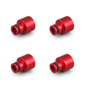 4 buah adaptor topi atas injektor bahan bakar aluminium balap untuk Honda Civic - Product Image 1