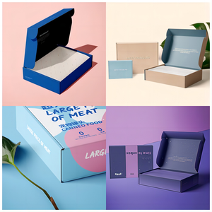 Boîtes d'expédition en papier kraft brun recyclable avec logo personnalisé imprimé, 12x9x4, boîte à courrier pour chaussures, emballage cadeau pour baskets - Product Image 2