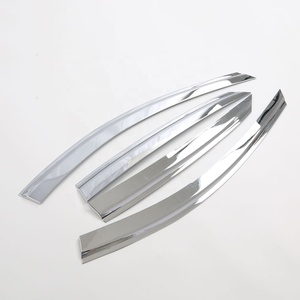 Accesorios Exteriores, Parasoles Laterales para Ventanas, Visera para Lluvia, Visera para Puerta, Cromado Negro para 2019 3 Hatchback - Product Image 4