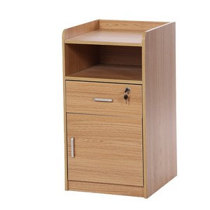 Table de chevet en bois Peterdeng, armoire de rangement pour hôpital avec tiroir et porte, pour lits d'hôpital et lits de soins infirmiers - Product Image 5
