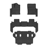 Tapis de sol de voiture TPE sur mesure pour Toyota Land Cruiser LC300 2021-2025 7 places, imperméables et antidérapants