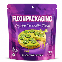 Sachets Mylar personnalisés 3,5g 7g 14g 28g avec fenêtre, anti-odeur, à l'épreuve des enfants, pochettes souples en aluminium pour emballage de capsules et suppléments