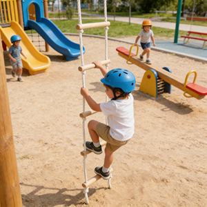 Escalera de cuerda y columpio <span class=keywords><strong>para</strong></span> sala de juegos interior y gimnasio en casa, equipo de fitness <span class=keywords><strong>para</strong></span> niños - Product Image 3