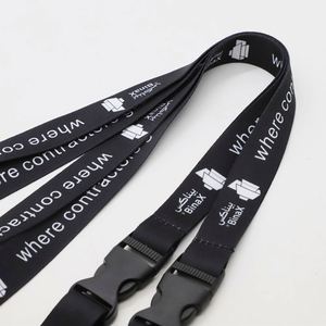 Personalized Sublimation Eco-friendly <b>Polyester</b> Detachable Buckle Construction Company ID Card Holder Breakaway Keychain <b>Lanyard</b> - Product Image 3