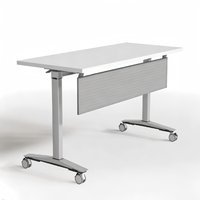 Table de formation pliante en métal au design moderne, simple et mobile, personnalisable, pour bureau, école ou ordinateur