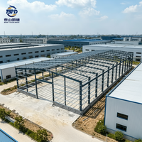 预制门式钢结构框架高强度抗风快速安装用于工业车间厂房建筑