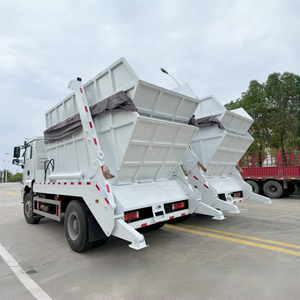 Camión de Basura con Brazo Giratorio SHACMAN Chino de Alta Calidad |   Transportador de Contenedores y Contenedores Pequeños con Sistema de Elevación Hidráulico de Brazo Oscilante de 15T - Product Image 4