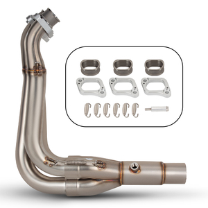 ชุดดัดแปลงท่อไอเสียมอเตอร์ไซค์ท่อเชื่อมกลางด้านหน้าสีฟ้า51มม. สำหรับ Triumph Street Triple 765 765S 765RS S 2017-2025 - Product Image 3