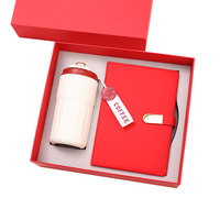 Set de Regalo Moderno con Vaso Térmico de Acero Inoxidable y Cuaderno de Cuero PU para Marca Corporativa