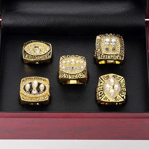 Toptan 1981-1994 NFL San Francisco 49ers futbol spor şampiyonası yüzükler Set hediyeler partiler için 5 adet alaşım yüzükler - Product Image 2