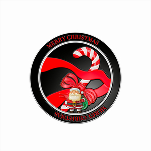 W Su Misura del bambino's primi nightmare before merry christmas xmas moneta 1 oz argento Babbo Natale santa1 di babbo natale che desiderano moneta per la vendita - Product Image 3