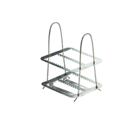 Good Quality Histology Tissue Slide Staining Rack Stainless Steel Rack for Microscope Slide Staining