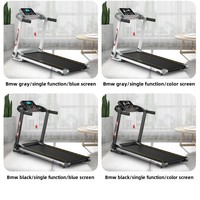 Tapis roulant domestique petit écran LCD électrique intérieur multifonctionnel pliable Test de fréquence cardiaque sans fil pour la course à pied