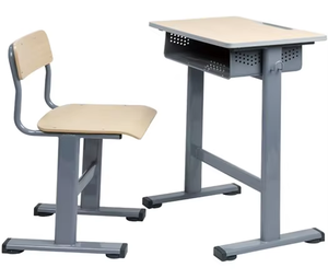 <span class=keywords><strong>Scrivania</strong></span> e sedia singola <span class=keywords><strong>in</strong></span> altezza regolabile bianco e <span class=keywords><strong>legno</strong></span> sedia <span class=keywords><strong>da</strong></span> <span class=keywords><strong>scrivania</strong></span> Design moderno telaio <span class=keywords><strong>in</strong></span> metallo per le scuole - Product Image 2