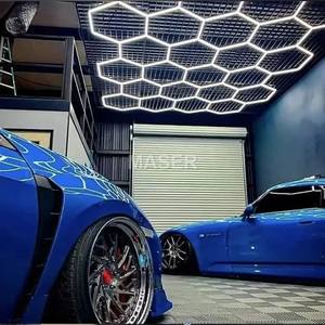 110v 220v מפעל מכירות ישיר אורות גג משושה תאורה לתחנת 4S מוסך - Product Image 4