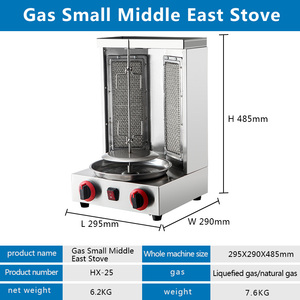 Parrilla de Gas de pollo brasileño turco giratoria automática inteligente Vertical para restaurantes 304 acero inoxidable de fácil limpieza - Product Image 5